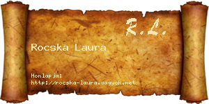 Rocska Laura névjegykártya